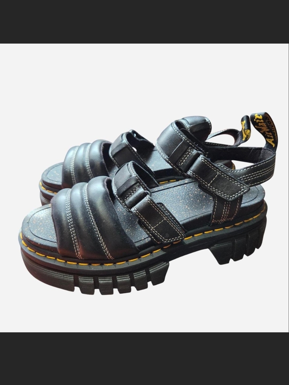 Dr Martens Ricki 3 Strap Lug Sole Sandals 10